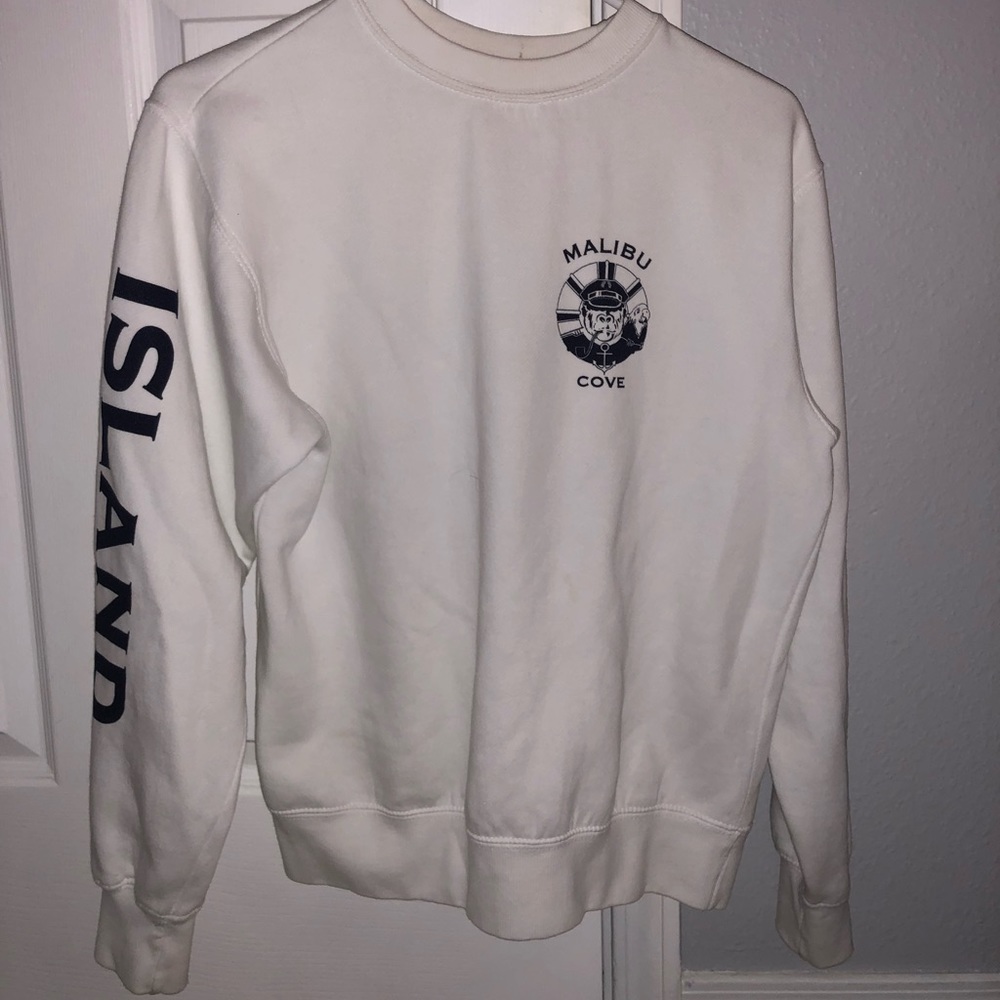 White crew neck